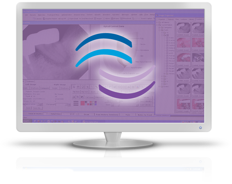 An image of a white computer featuring the TDO Software.